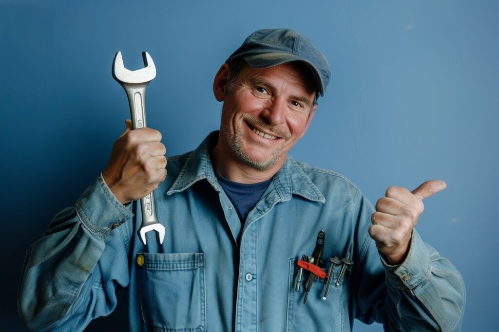 handyman, wrench, worker